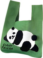 ANNAM Lying panda tote bag green 35 × 20 cm - Handbag