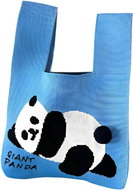 ANNAM Lying panda tote bag blue 35 × 20 cm - Handbag