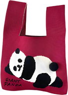 ANNAM Reclining panda tote bag red 35 × 20 cm - Handbag