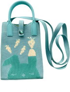 ANNAM Mini crossbody bag turquoise rabbit 25 × 11 cm - Handbag