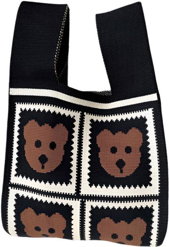ANNAM Tote bag black bear 35 × 20 cm - Handbag - Main image