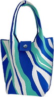 ANNAM Tote bag over shoulder blue spots 45 × 28 cm - Handbag