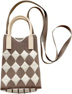 ANNAM Mini handbag/bag brown diamonds 25 × 11 cm - Handbag
