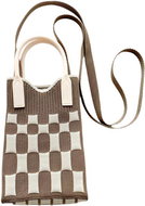 ANNAM Mini handbag/bag brown squares 25 × 11 cm - Handbag