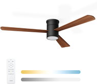 NOATON 15132BD Zoya Stropní ventilátor se světlem, tmavě hnědý - Ventilátor