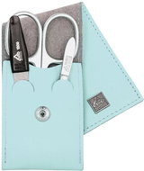 Erbe Solingen Women's leather manicure set 9670 light blue - Manicure Set