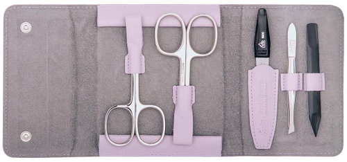 Erbe Solingen Ladies leather manicure set 9677 light pink - Manicure Set - Main image