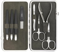 GöSol Solingen Women's leather manicure set brown 1842-10 - Manicure Set