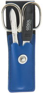 GöSol Solingen Women's travel leather manicure set 1190-75 blue - Manicure Set