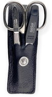 GöSol Solingen Women's travel leather manicure set 1192-00 black - Manicure Set