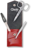 Credo Solingen Women's travel manicure set "Fire" 83320 red - Manicure Set