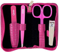 Credo Solingen Ladies leather manicure set 92225 pink - Manicure Set