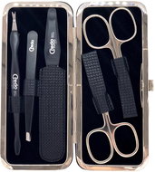 Credo Solingen Women's leather manicure set 75324 black - Manicure Set