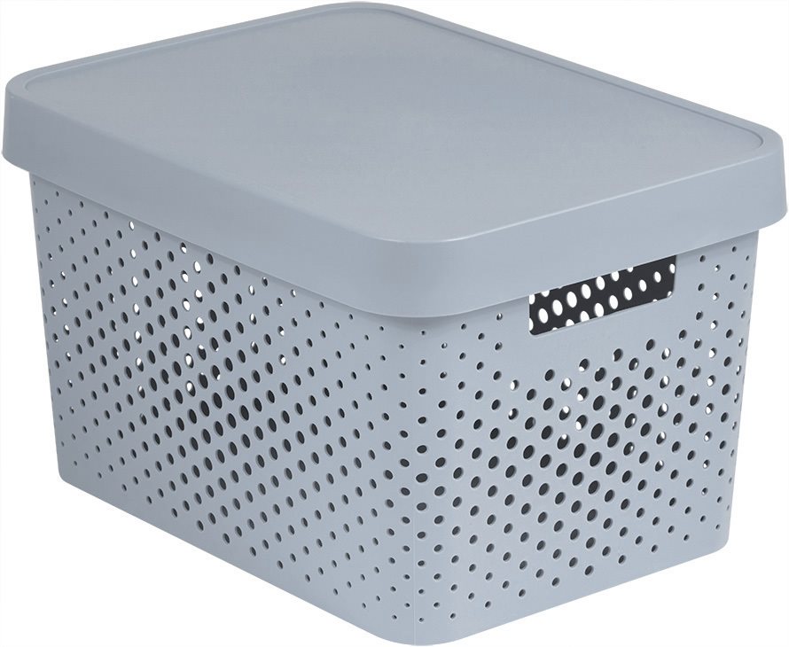 Curver INFINITY DOTS doboz 17 L - szürke