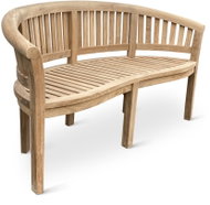 NOELA Peanut/Banana bench teak 160 cm - Garden Bench
