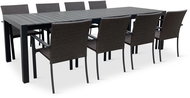 NOELA GRANDE PASTO XXL/WICKER PAT Garden furniture set, rattan, 1 table + 8 chairs - Garden Furniture