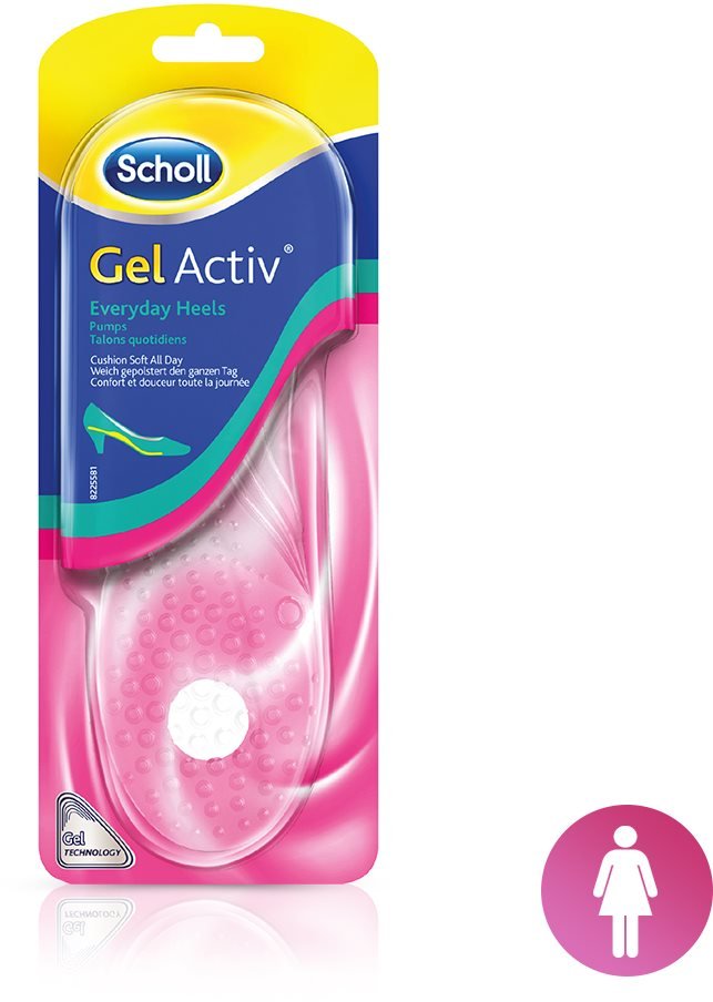 Scholl GelActiv Insoles Everyday Heels Size 35-40.5 | Beauty The Shop - The  best fragances, creams and makeup online shop