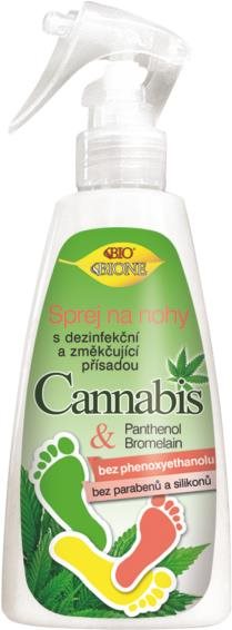 BIONE COSMETICS Cannabis lábspray fertőtlenítő összetevővel 260 ml