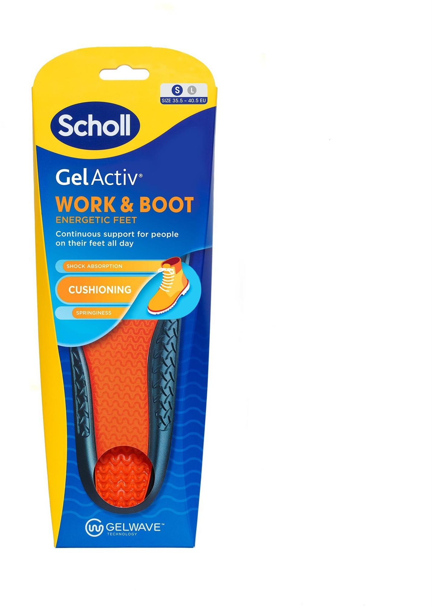 SCHOLL GelActiv Work & Boots Insole Small