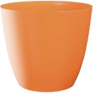 Flowerpot cover ELLA plastic orange glossy d11x10cm - Planter Cover
