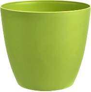 Flowerpot cover ELLA plastic green glossy d11x10cm - Planter Cover