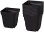 Growing container plastic black 13x13x13cm 10pcs - Seedling Tray