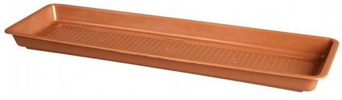 PLASTKON Miska pod truhlík GARDEN 100 cm, terakota - Miska pod květináč - Hlavní obrázek