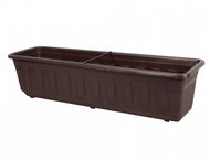 GARDEN brown plastic box 40cm - Flower Box