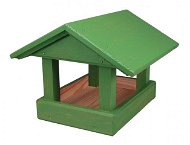 Krmítko dřevěné č.13/24x30x20cm/zelené - Krmítko pro ptáky