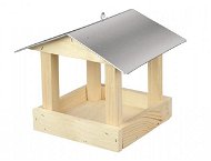 Krmítko dřevěné č.3/24x24x20cm/střecha pozink - Krmítko pro ptáky