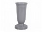 Váza cintorínová KALICH ťažká plastová d12 × 24 cm sivá - Váza