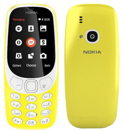Nokia 3310 (2017) Yellow Dual SIM - Mobile Phone - Main image