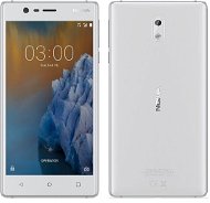 Nokia 3 White Silver Dual SIM - Mobile Phone