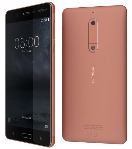 Nokia 5 Copper Single SIM - Mobilní telefon - Hlavní obrázek