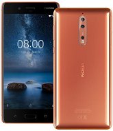 Nokia 8 Dual SIM - Polished Copper - Mobiltelefon