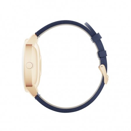 Steel hr 36mm outlet blue & rose gold