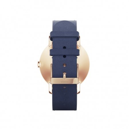 Steel hr 36mm outlet blue & rose gold