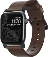 Nomad Leather Strap Modern Brown Black Hardware Apple Watch 40/38 mm - Remienok na hodinky