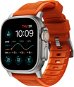 Szíj Nomad Rugged Strap Apple Watch  42/44/45/Ultra 49mm - Orange/Silver - Řemínek