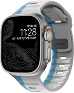 Nomad Sport Strap na Apple Watch 49 / 45 / 44 / 42 mm, lunar gray / electric blue - Remienok na hodinky