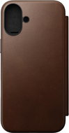 Nomad Modern Leather Folio Brown iPhone 16 Plus - Phone Cover