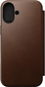 Nomad Modern Leather Folio Brown iPhone 16 Plus tok - Telefon tok