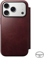 Nomad Modern Leather Folio Burgundy iPhone 17 Pro - Phone Case