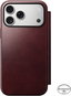 Softcase-Handyhülle Nomad Modern Leather Folio Burgundy (Horween) iPhone 17 Pro Max - Pouzdro na mobil