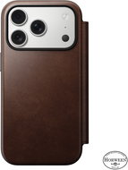 Nomad Modern Leather Folio Rustic Brown (Horween) iPhone 17 Pro - Phone Case