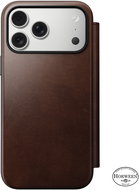 Nomad Modern Leather Folio Rustic Brown (Horween) iPhone 17 Pro Max - Phone Case