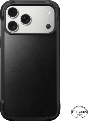 Nomad Rugged Leather Case Black (Horween) iPhone 17 Pro Max - Mobiltelefon tok - Fő fotó