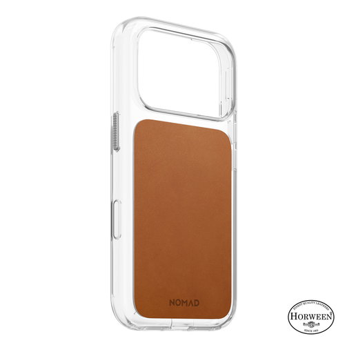 Nomad Clear Leather Case Saddle Horween iPhone 18 Pro - Phone Cover - Main image