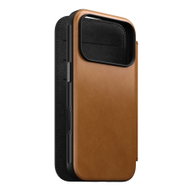 Nomad Modern Leather Folio English Tan iPhone 18 Pro - Phone Case