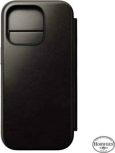 Nomad Leather Folio Green Chrome iPhone 16 Pro - Phone Case - Main image